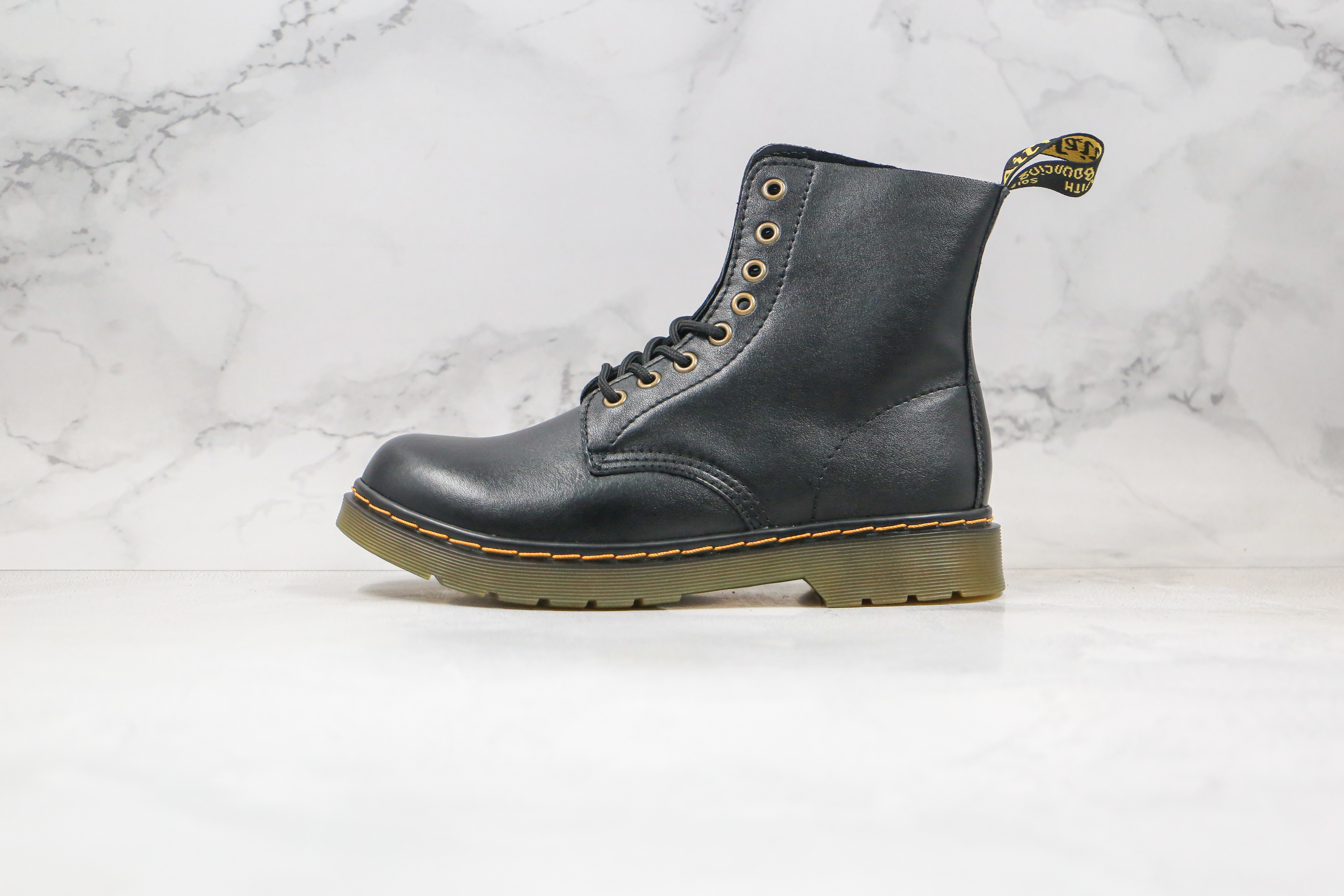 Dr. Martens 1460 Black Soft Leather 8-Eye Work Boots
