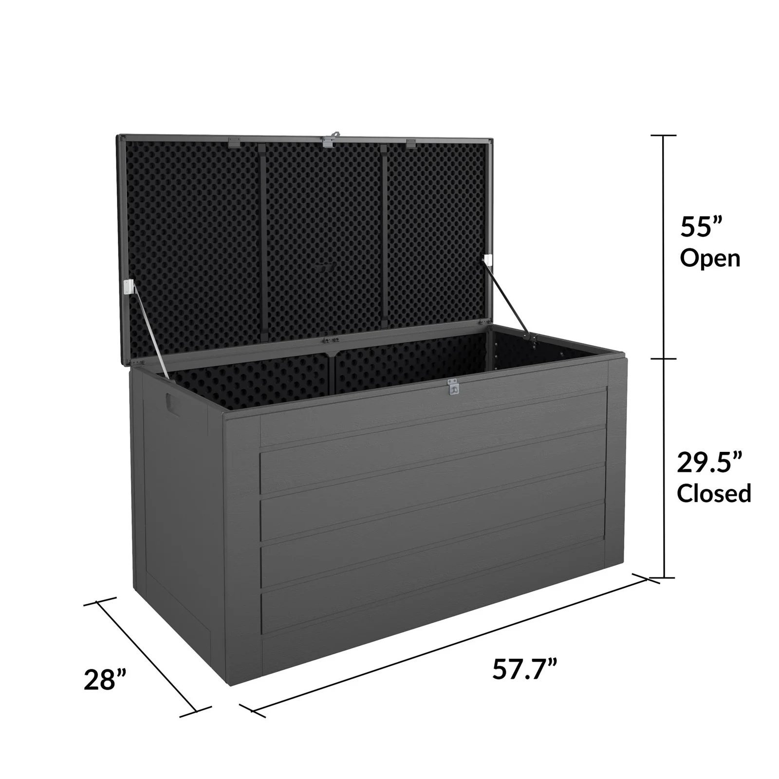 180 Gallon Water Resistant Plastic Lockable Deck Box