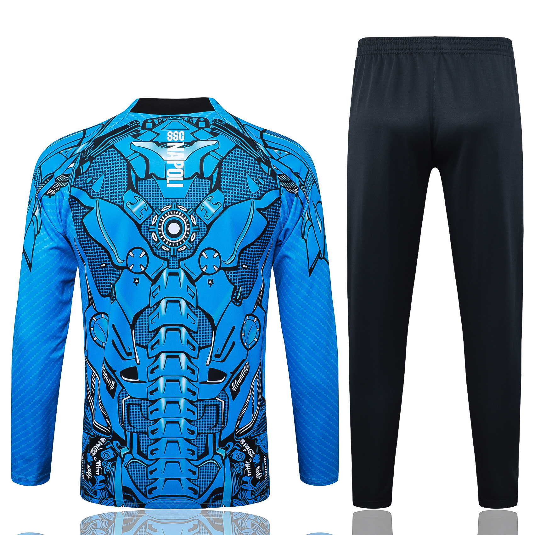 Adult/ Kids 2526 Napoli Full zipper Training Suit Blue