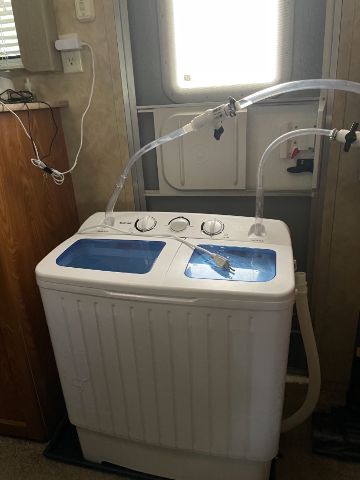 Giantex Mini Compact Twin Tub Washing Machine 17.6lbs Washer