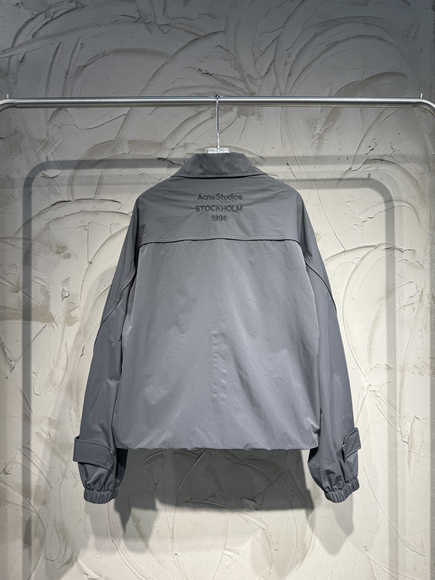 Acne Studios Cropped Stand‑Collar Windbreaker Jacket