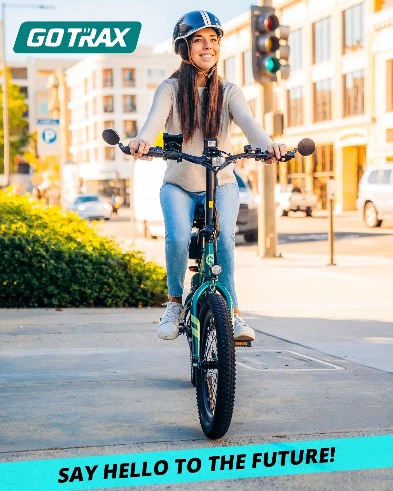 GOTRAX F1V2 20in Folding Electric Bike, 48V 10.4Ah, Black