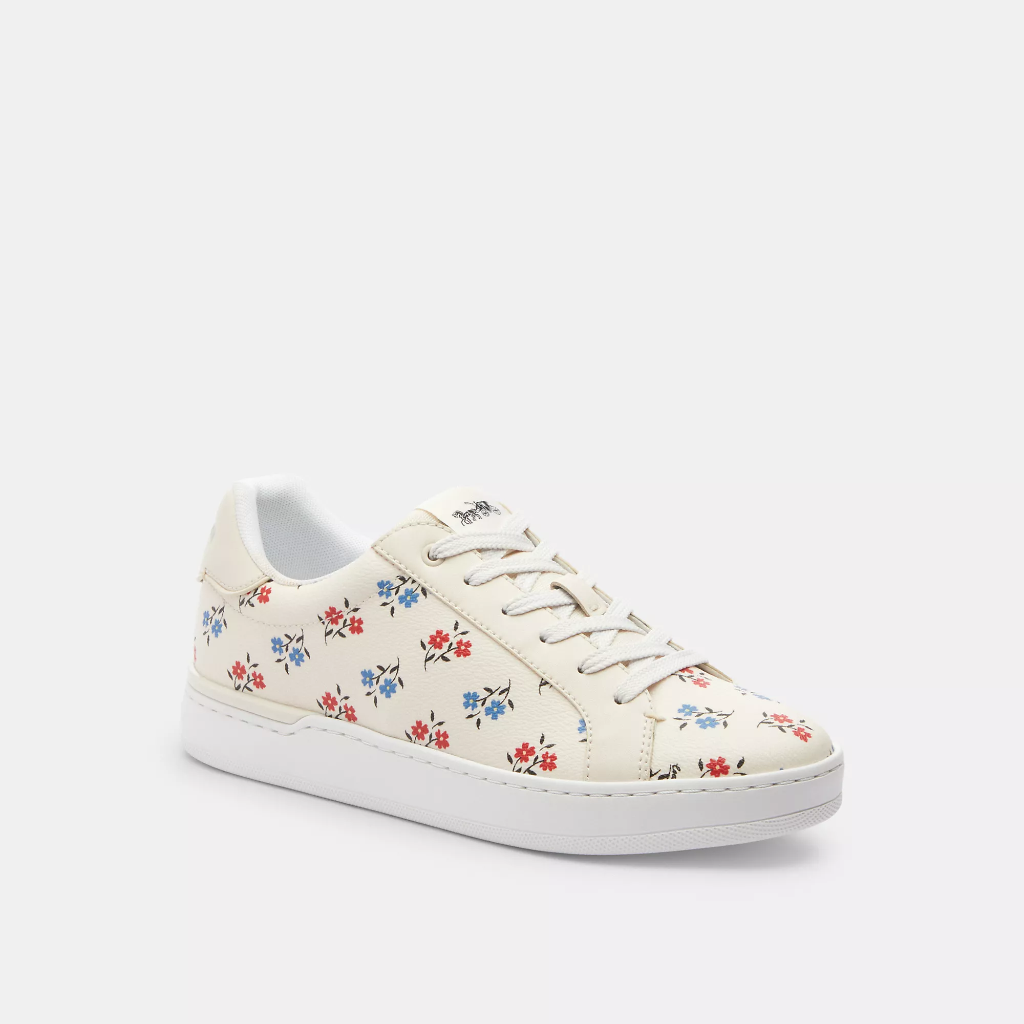Outlet Clip Low Top Sneaker With Floral Print