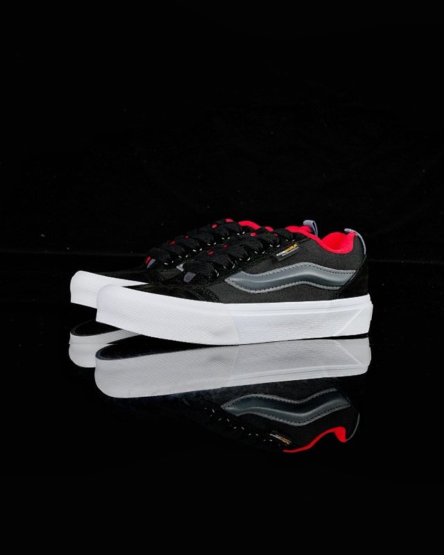 Vans Knu Skool Black Red Chunky Sneakers