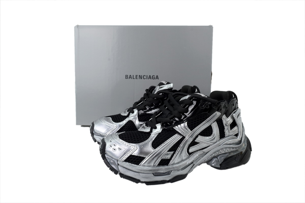 Balenciaga Runner Black Silver 853223 WRNLD 1125
