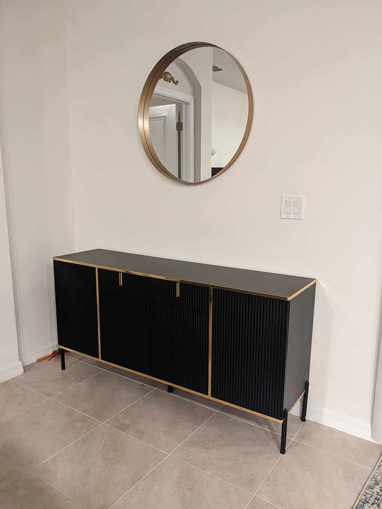 Modern Credenza Sideboard Buffet with Drawer