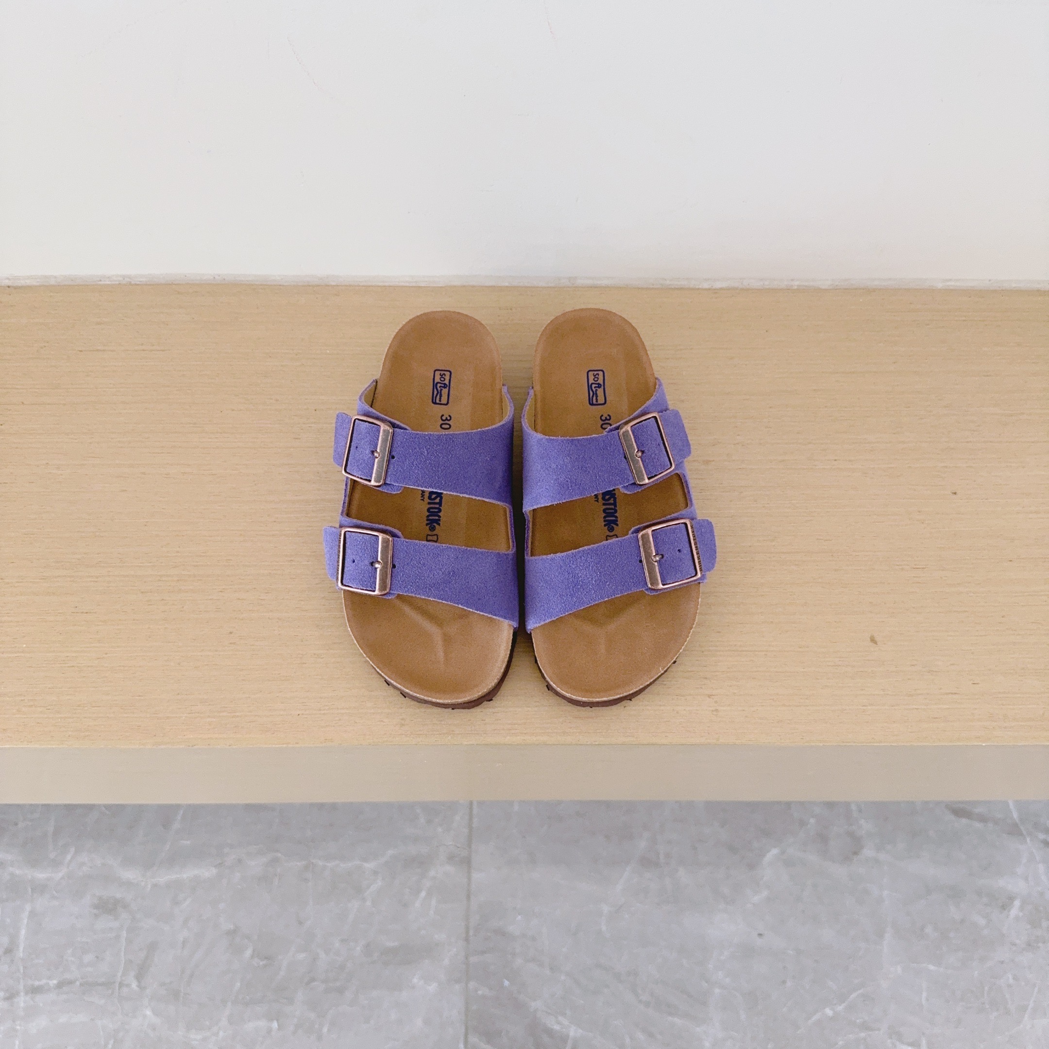 UGG Kids Birken-Style Two-Strap Sandals Suede Series