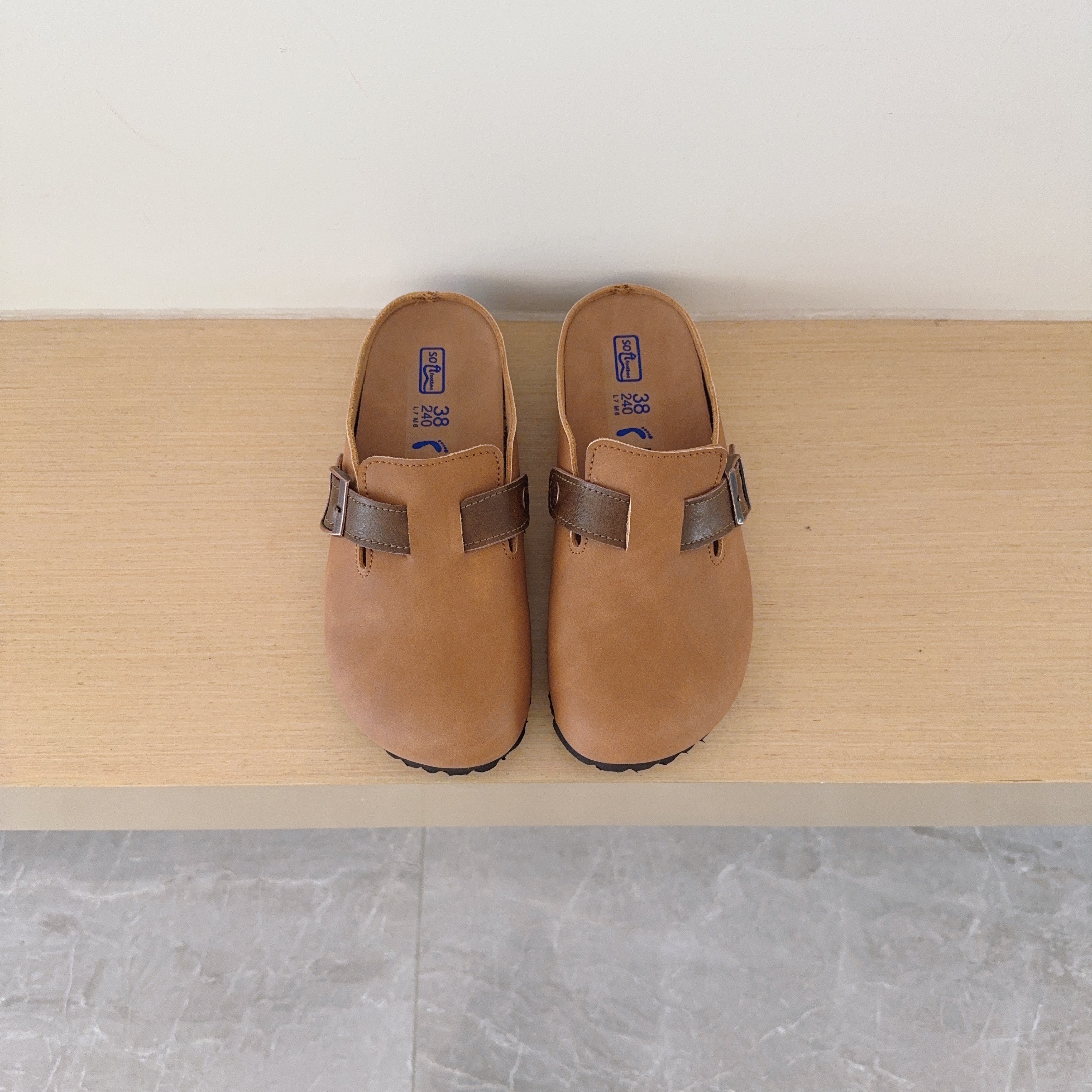 Color-Block Birken-Style Clogs