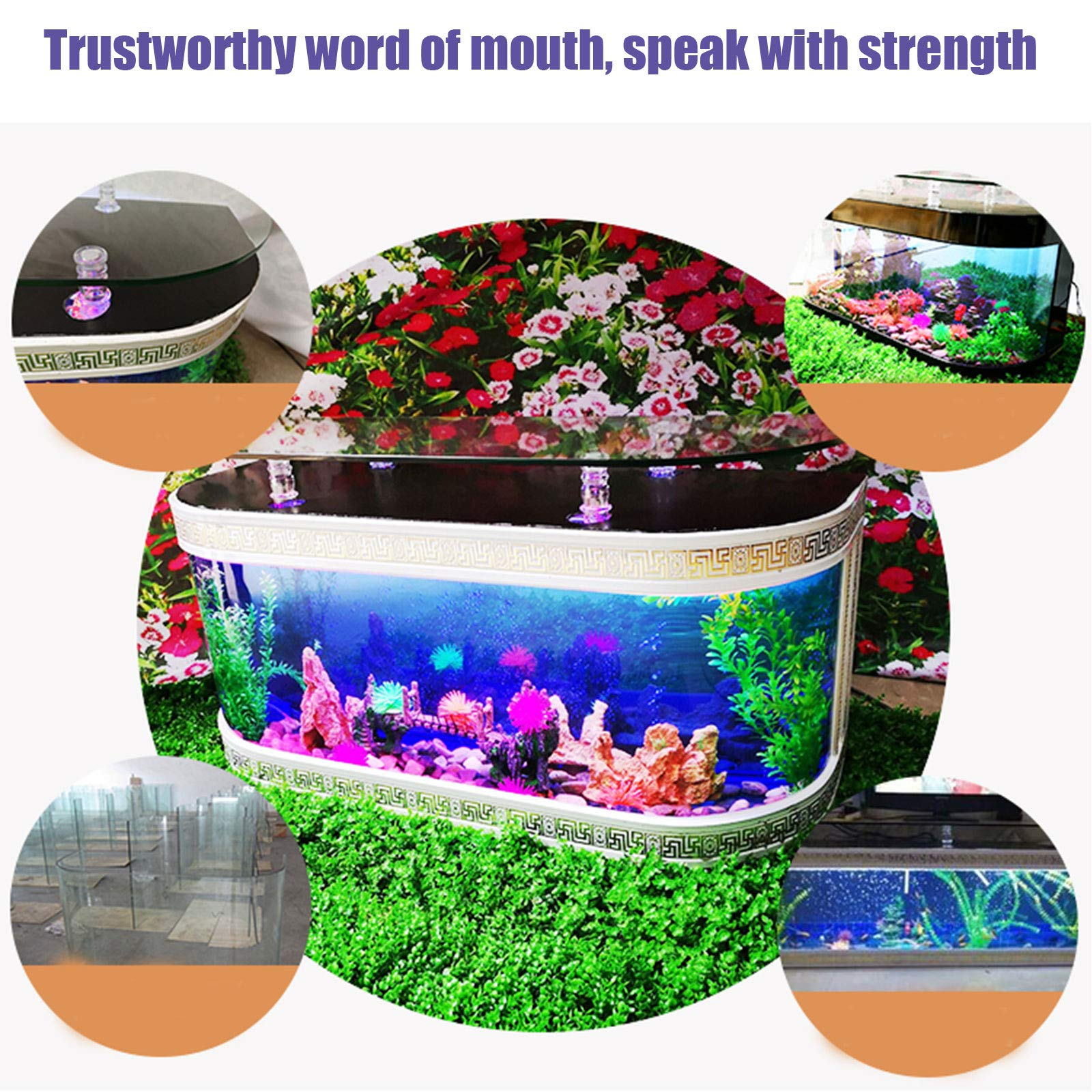 Living Room Background Wall TV Cabinet Ecological Fish Tank