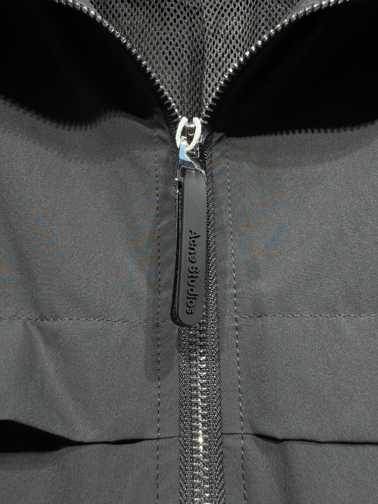 Acne Studios Cropped Stand‑Collar Windbreaker Jacket