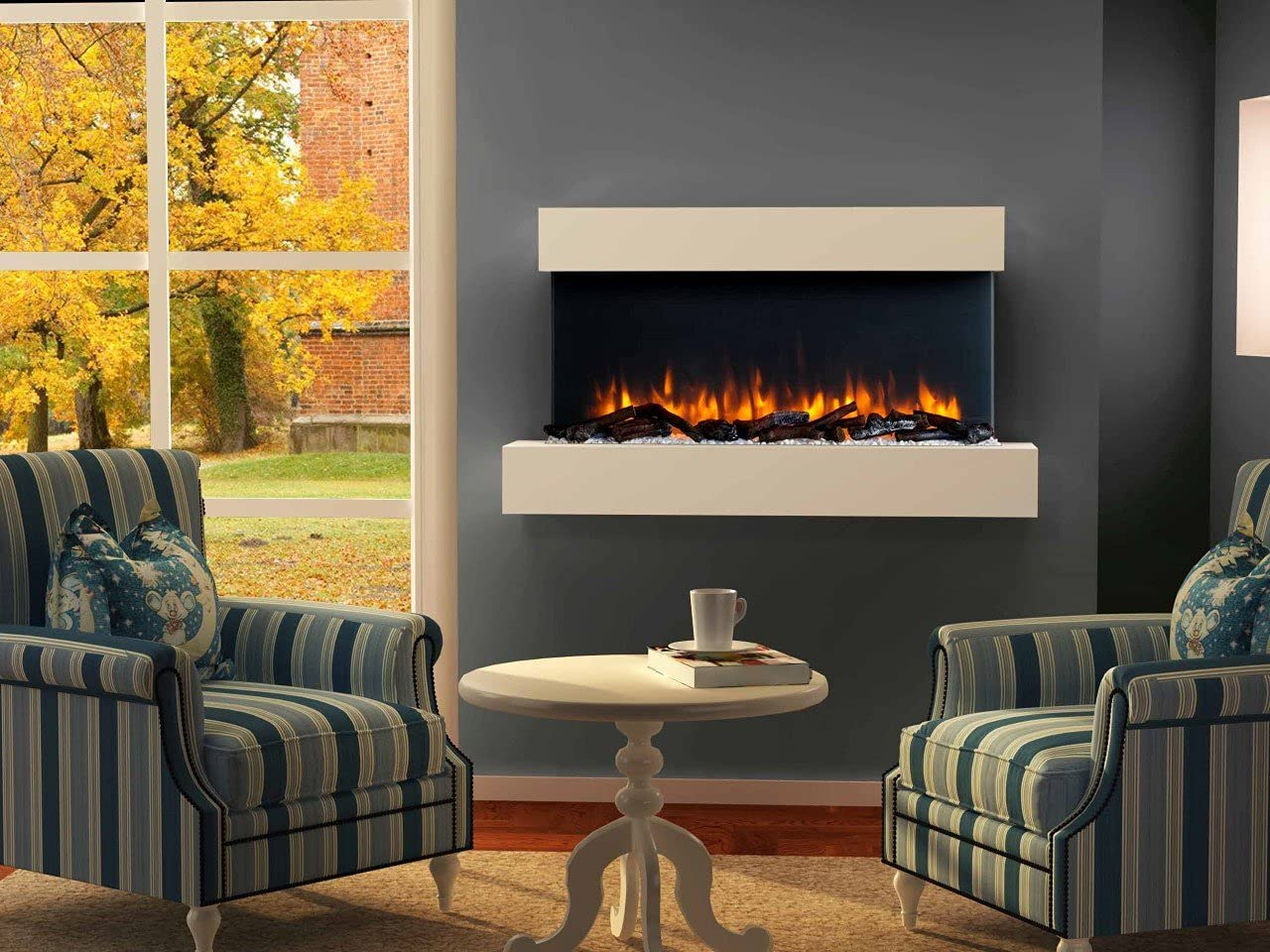 Endeavour Fires Runswick Wall Mounted Electric Fireplace with