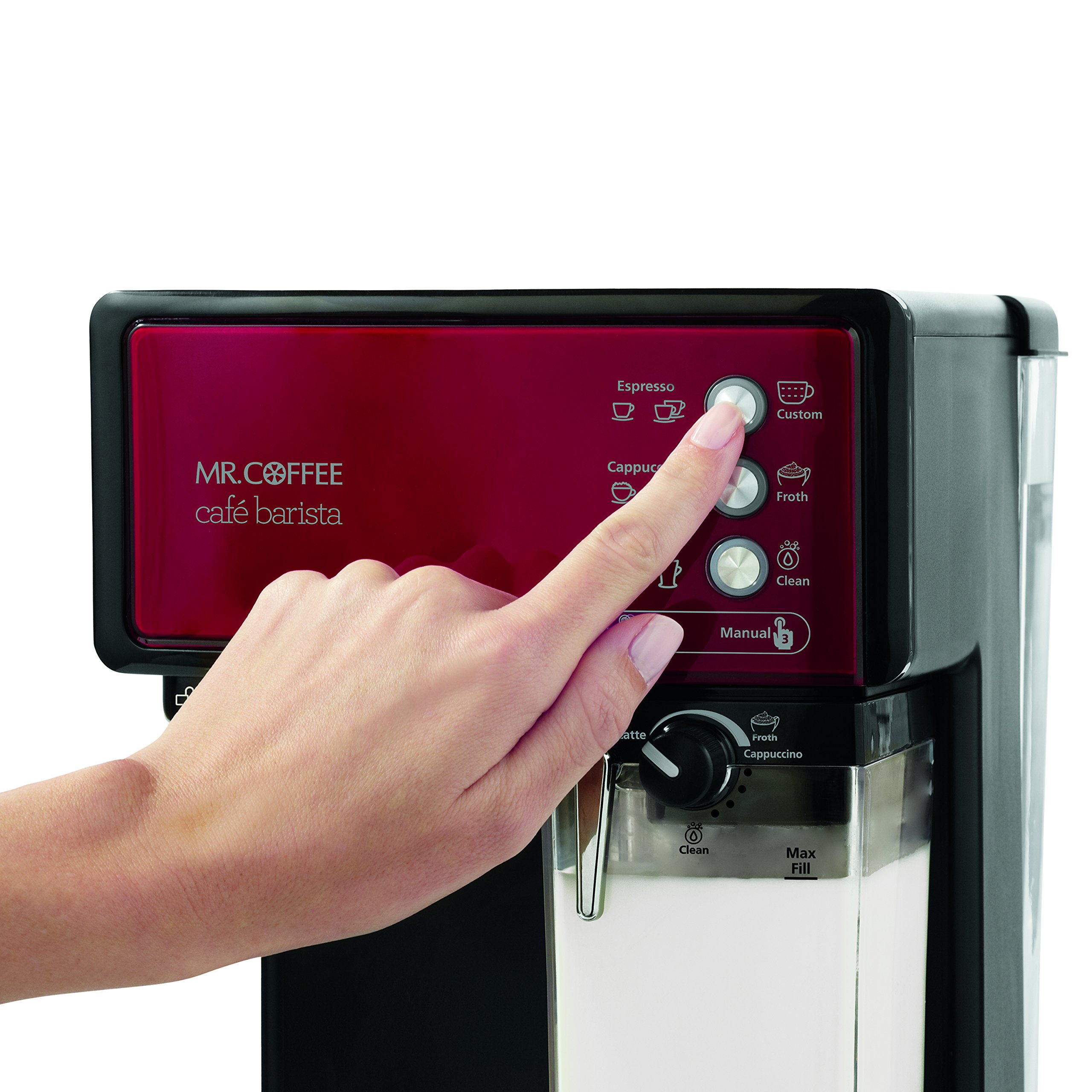 ECMP1106 Cafe Barista Premium Espresso/Cappuccino System, Red