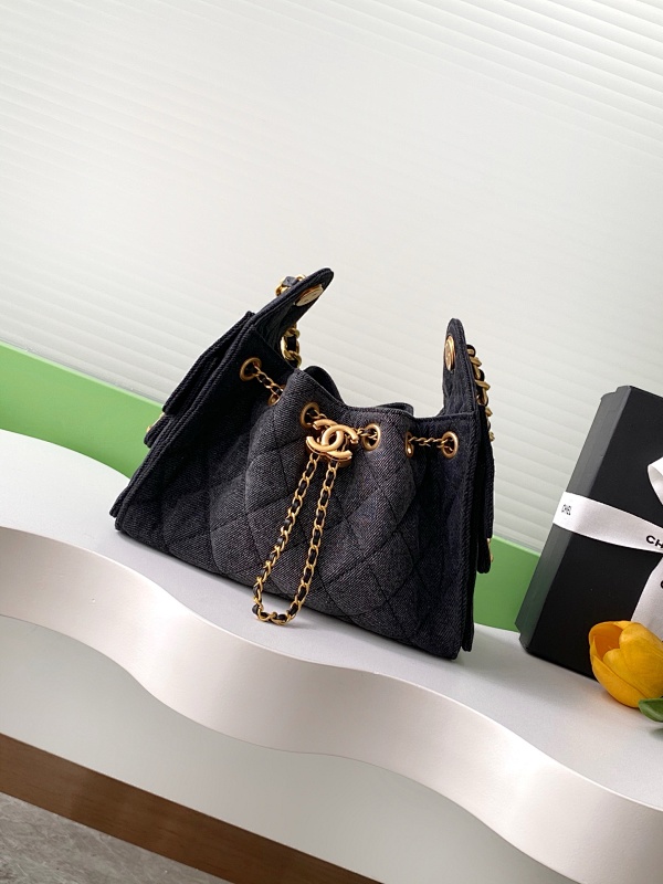 Chanel AS5631 Black Mini Hobo Bag