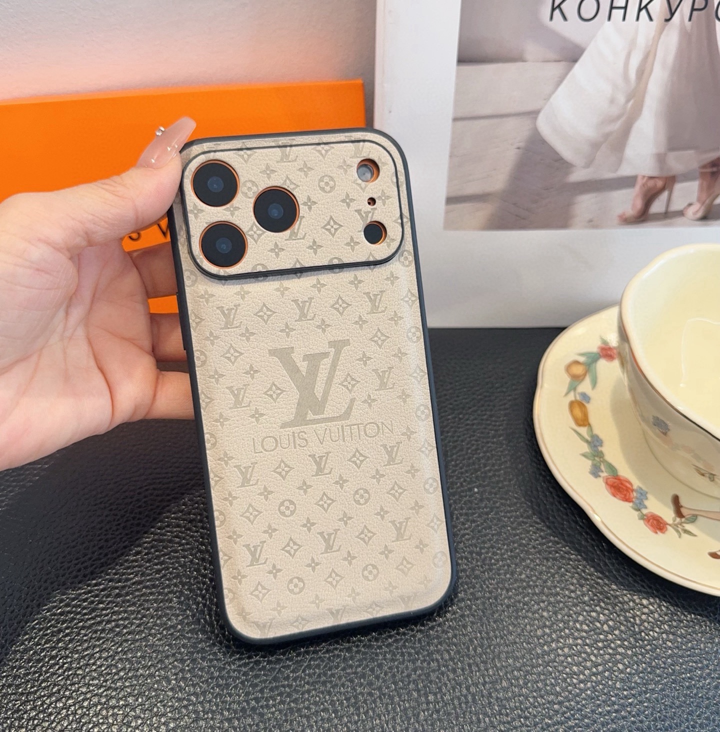 LV Leather Phone Case | Precise Cutouts & Full Edge Protection