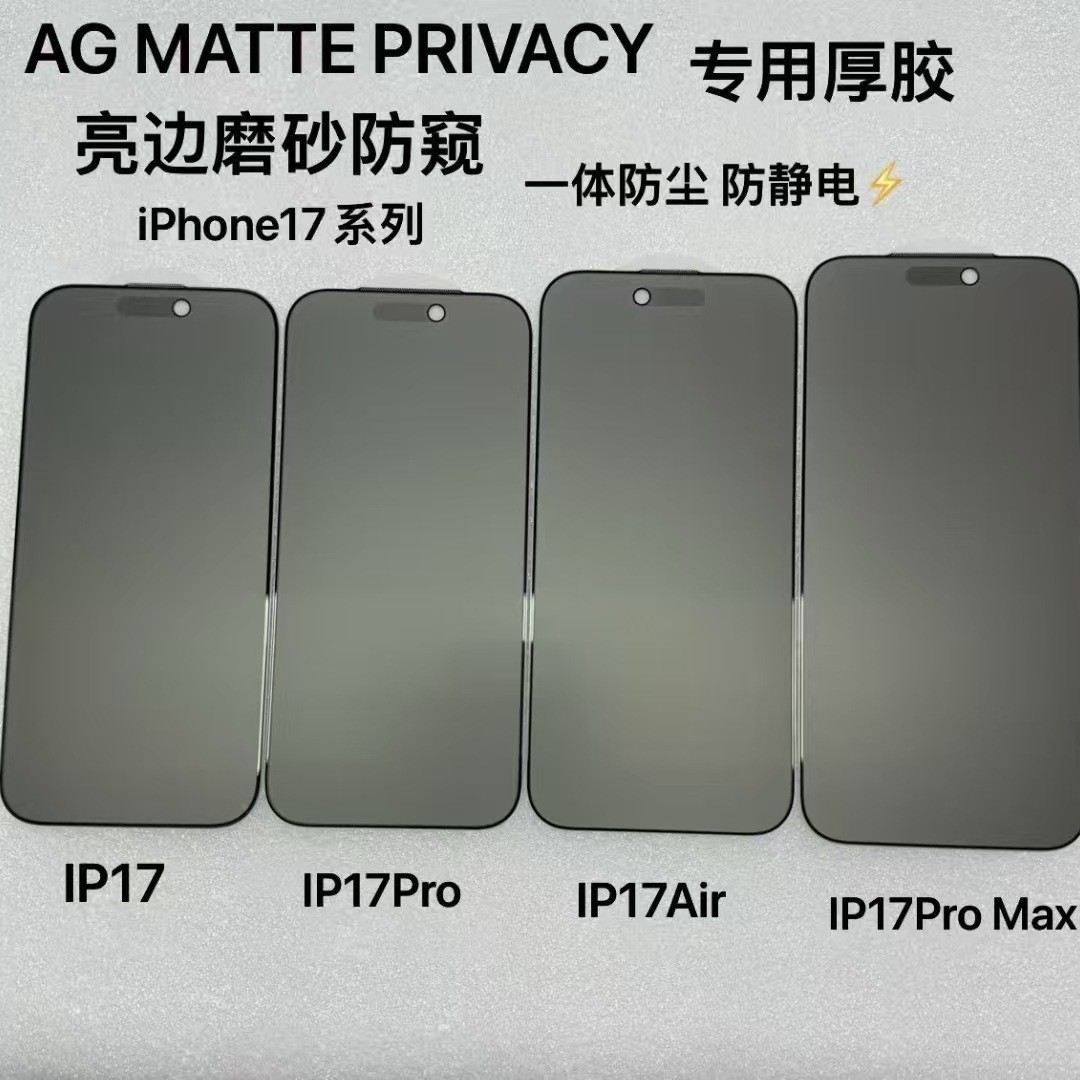 iPhone 17 Tempered Glass Matte - back view