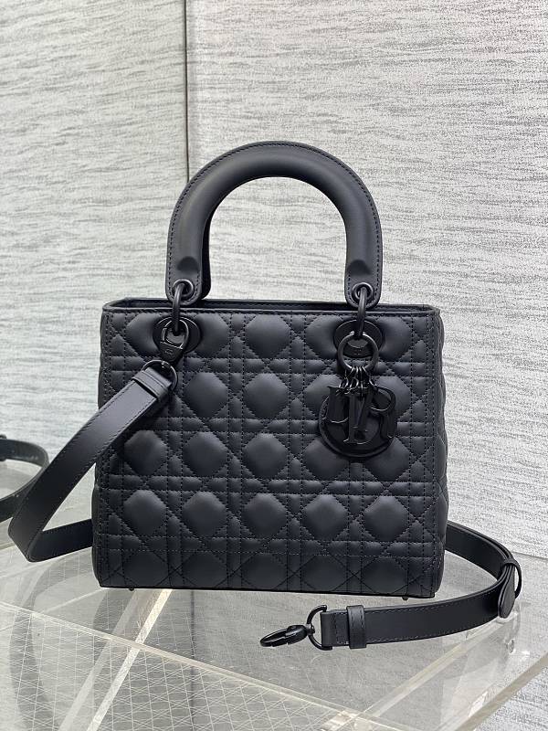 Lady Dior Large Bag Matte Black