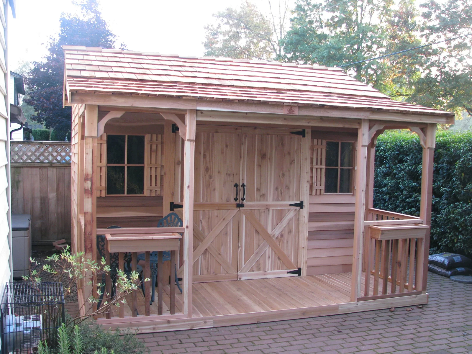 Ranchhouse 12x12 ft Solid and Manufacture Wood Traditional