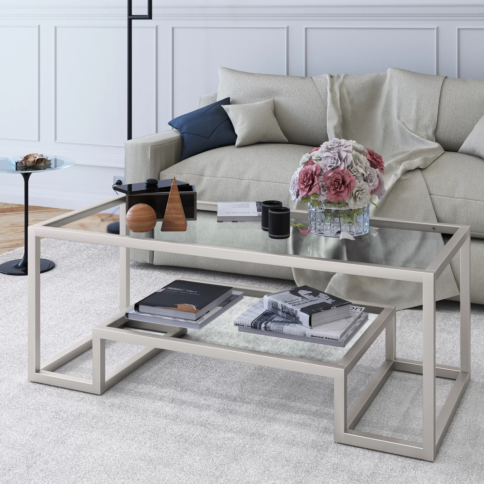 Shumake Frame Coffee Table with Storage