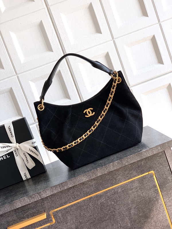Chanel Hobo Bag Black Chain