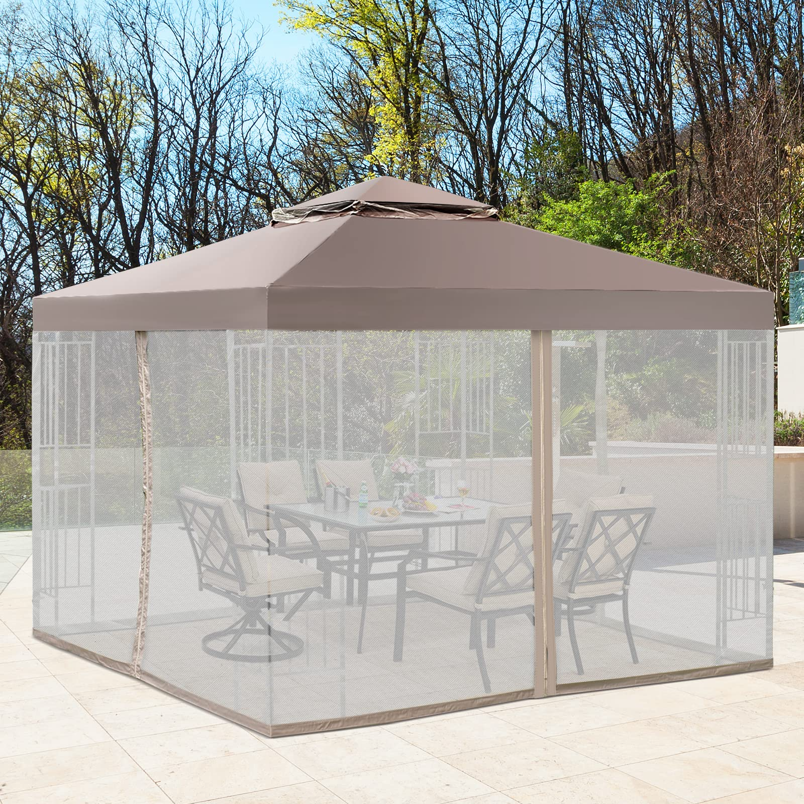 10x10 Feet Patio Gazebo