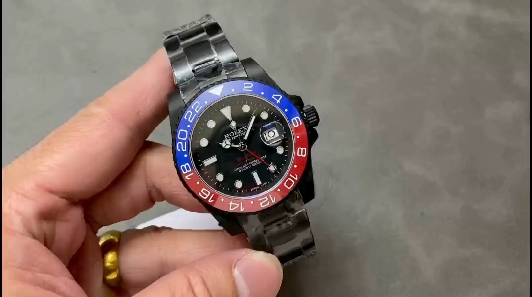 【Super Clone】Rolex GMT Master II 40mm Pepsi 126710blro 0002 Black Dial
