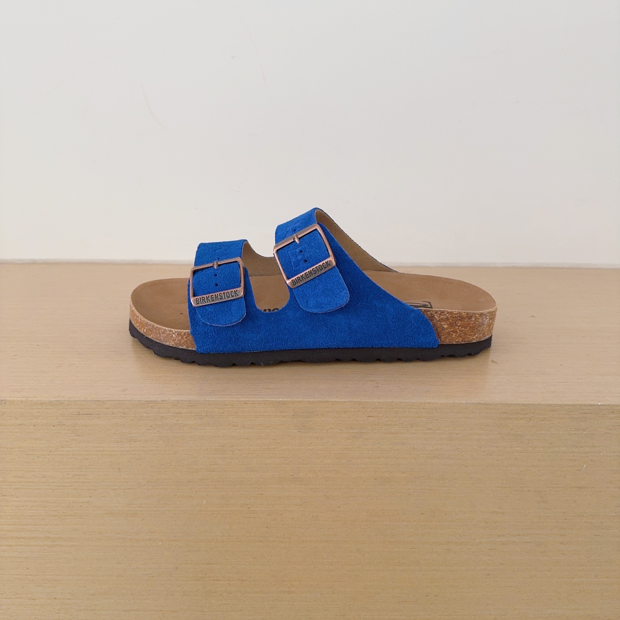 3 D Logo Birken-Style Two-Strap Sandals