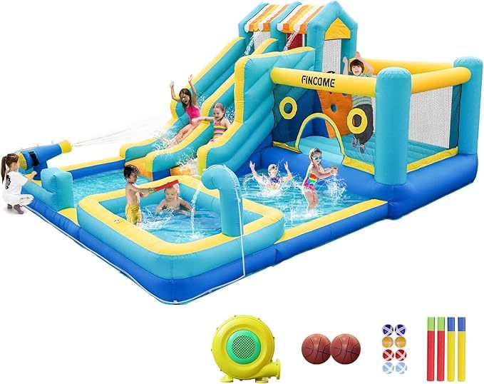 💧 The perfect backyard water park for exciting summer adventures.