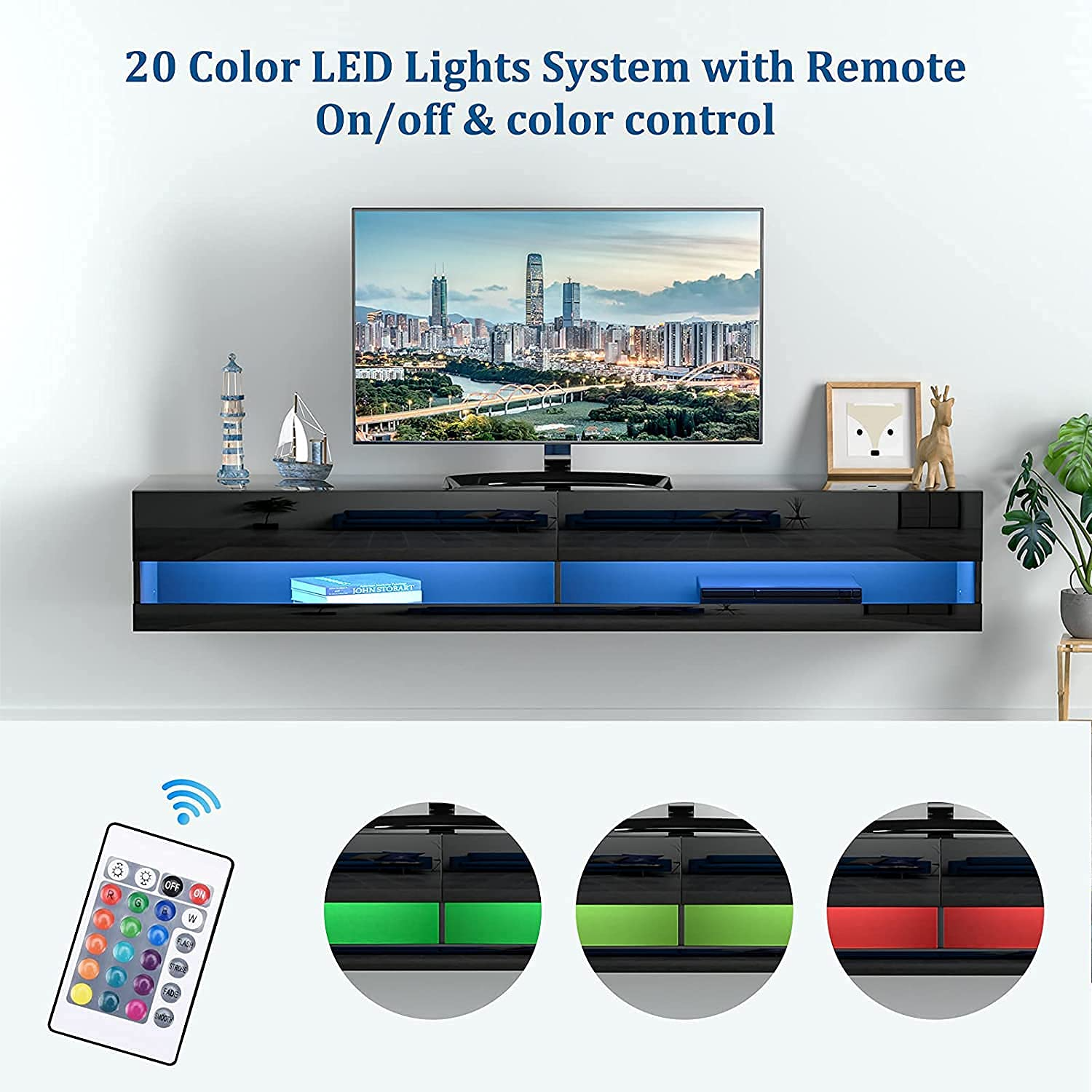Floating TV Stand for TVs Up to 85 inch