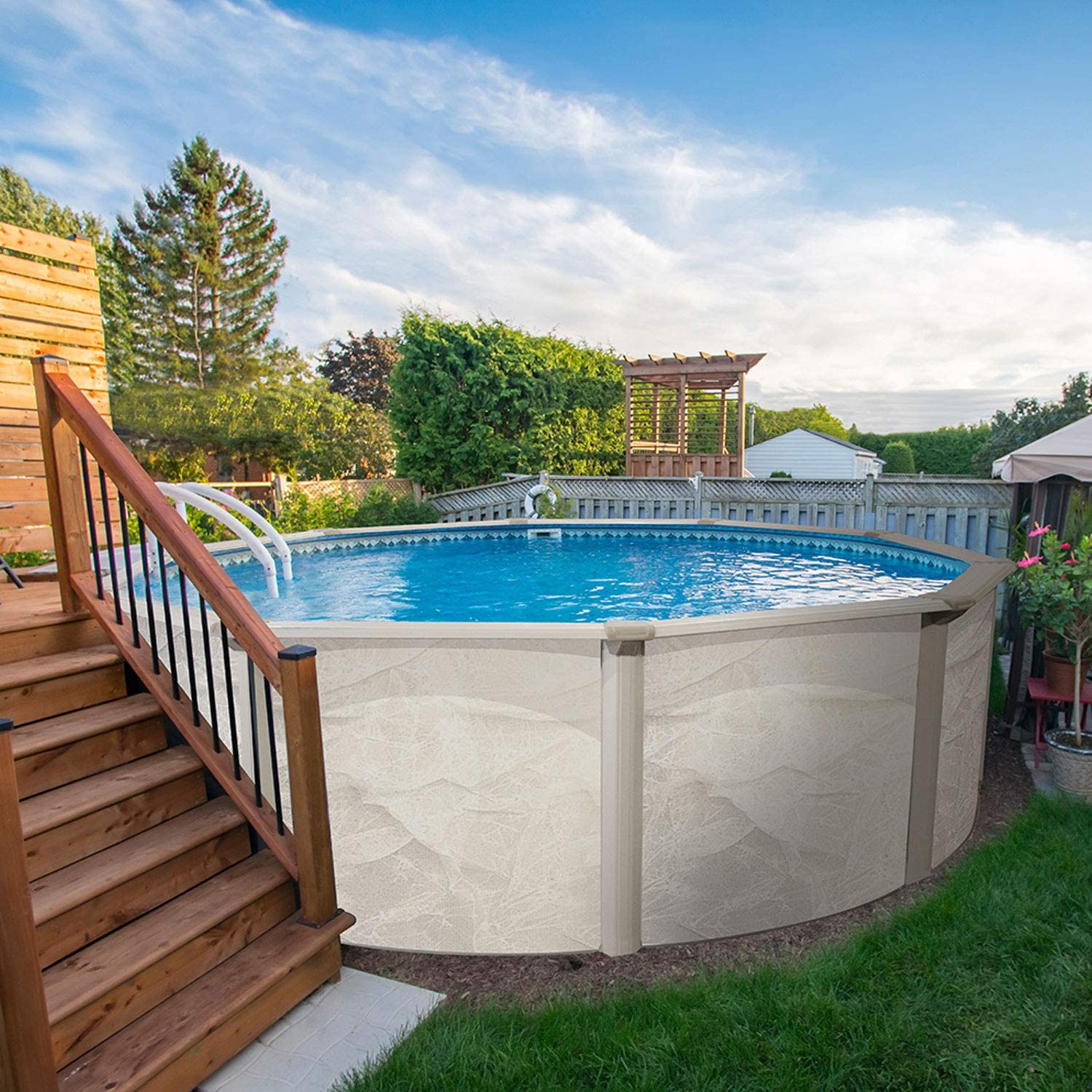 12' Round Above Ground Swimming Pool Complete Kit