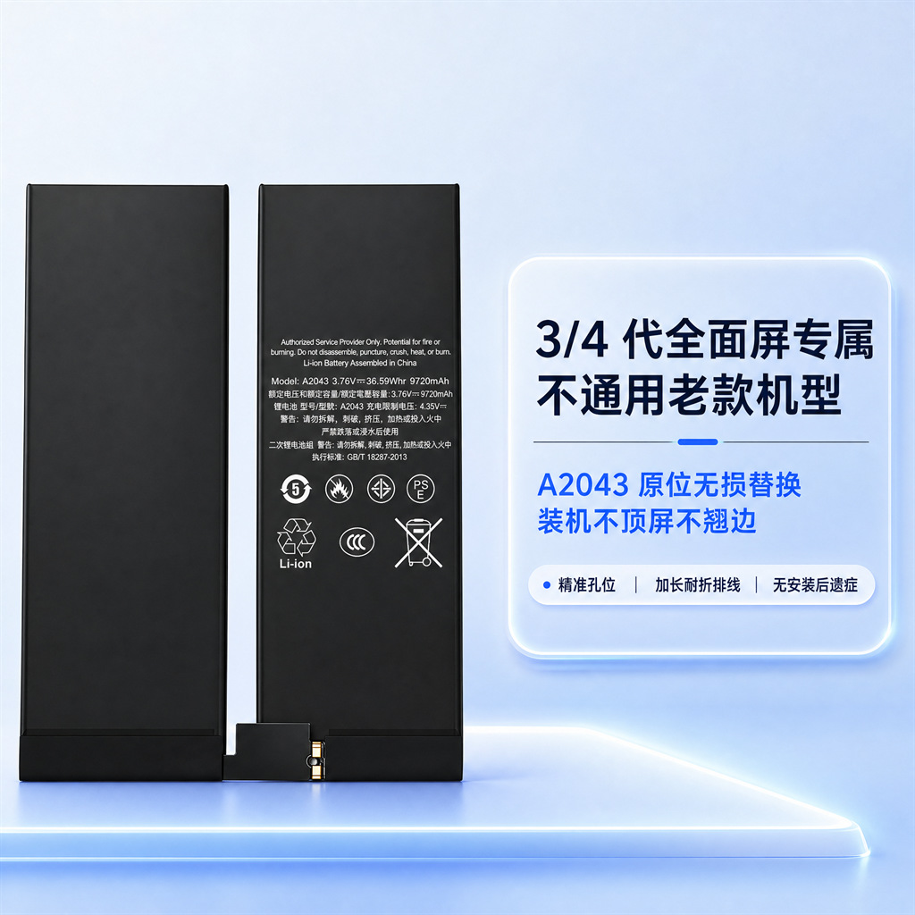 iPad Pro 12 Replacement Battery 3C Certified - back view
