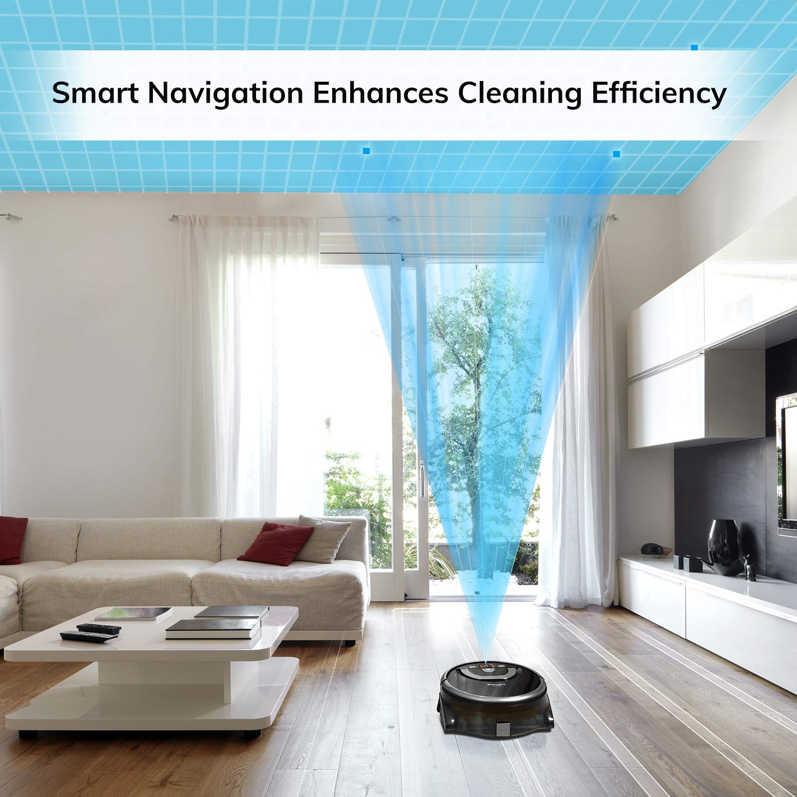 Autonomous Floor Mopping Scrubbing Robot for Hard Floors