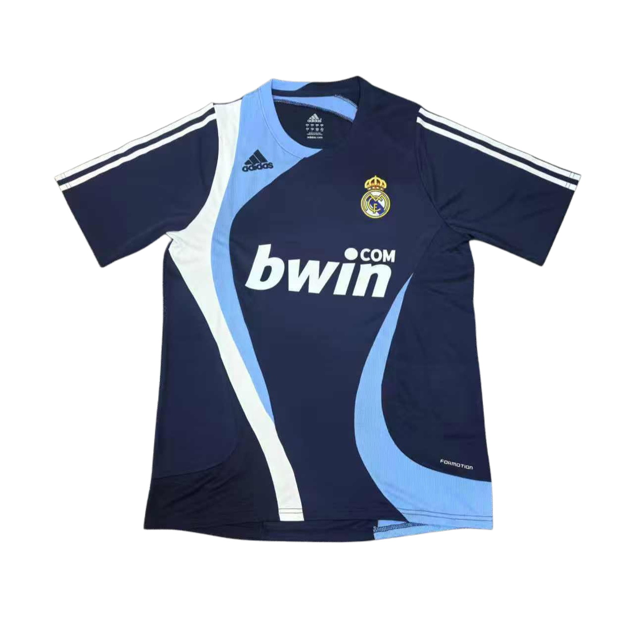 2007/08 Real Madrid Retro Short Sleeves Training Jersey - Blue