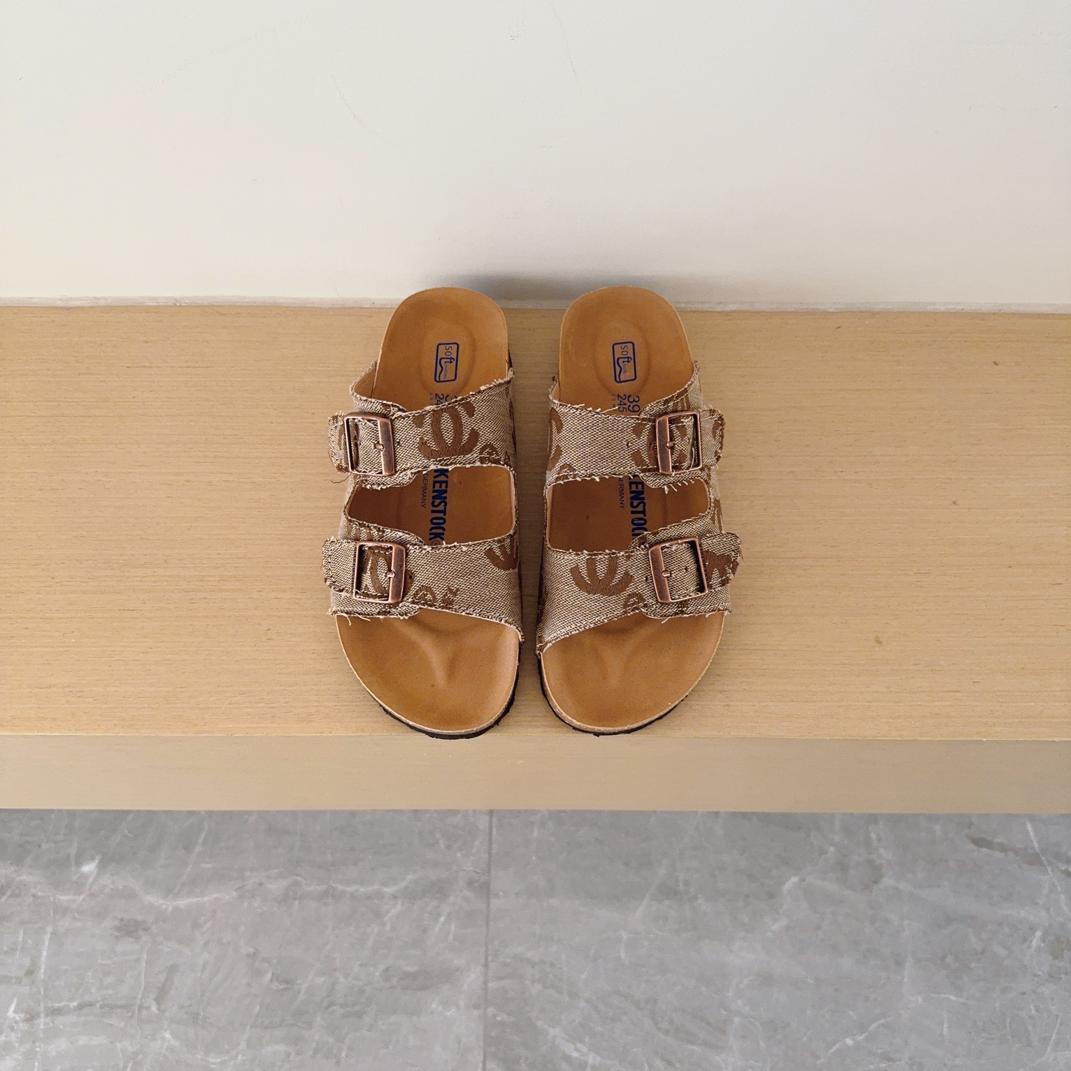 UGG Kids Tweed Birken-Style Two-Strap Sandals Adult And Kids