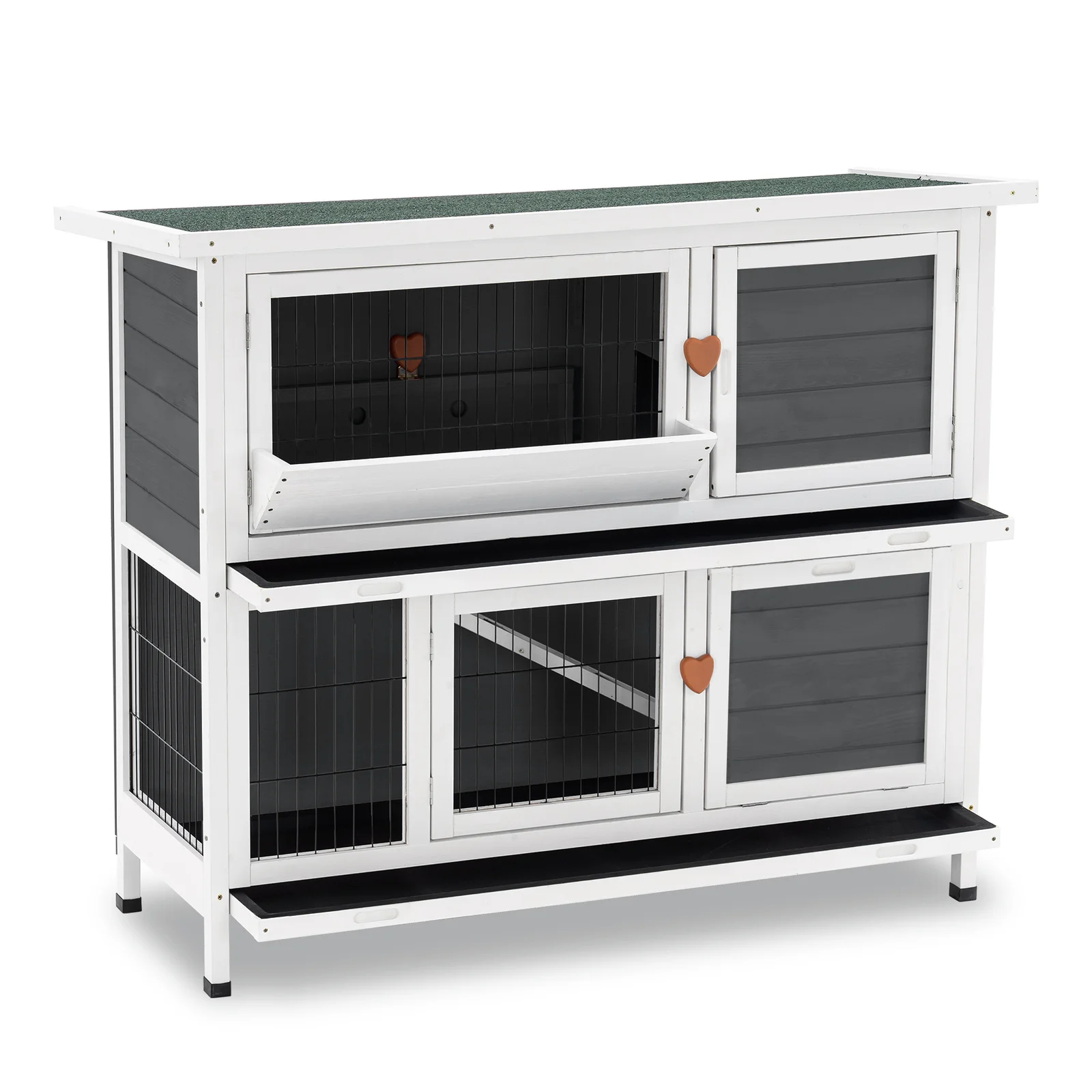 Handler Weather Resistant Small Animal Hutch with Ramp