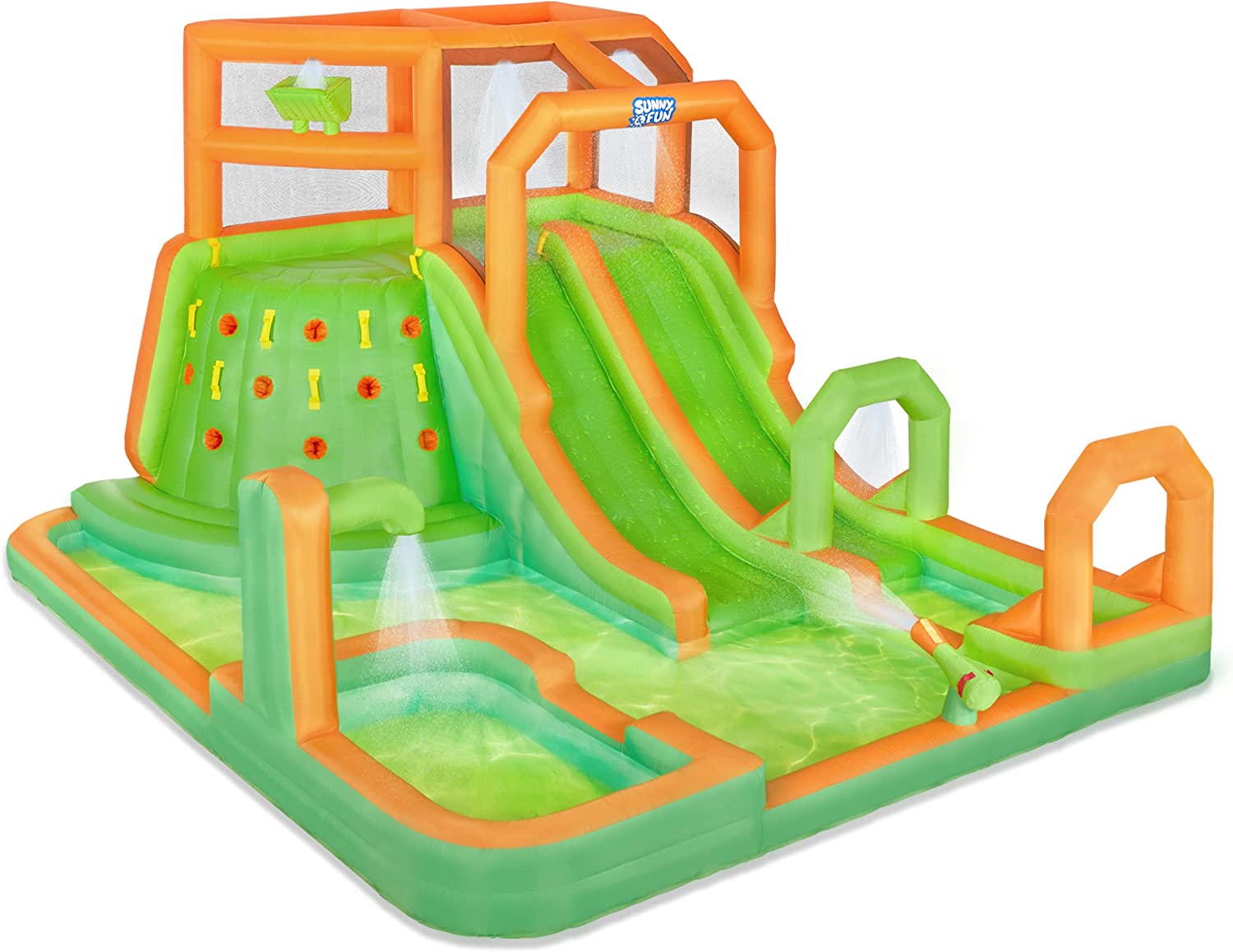 Inflatable Water Slide Park - Climbing Wall