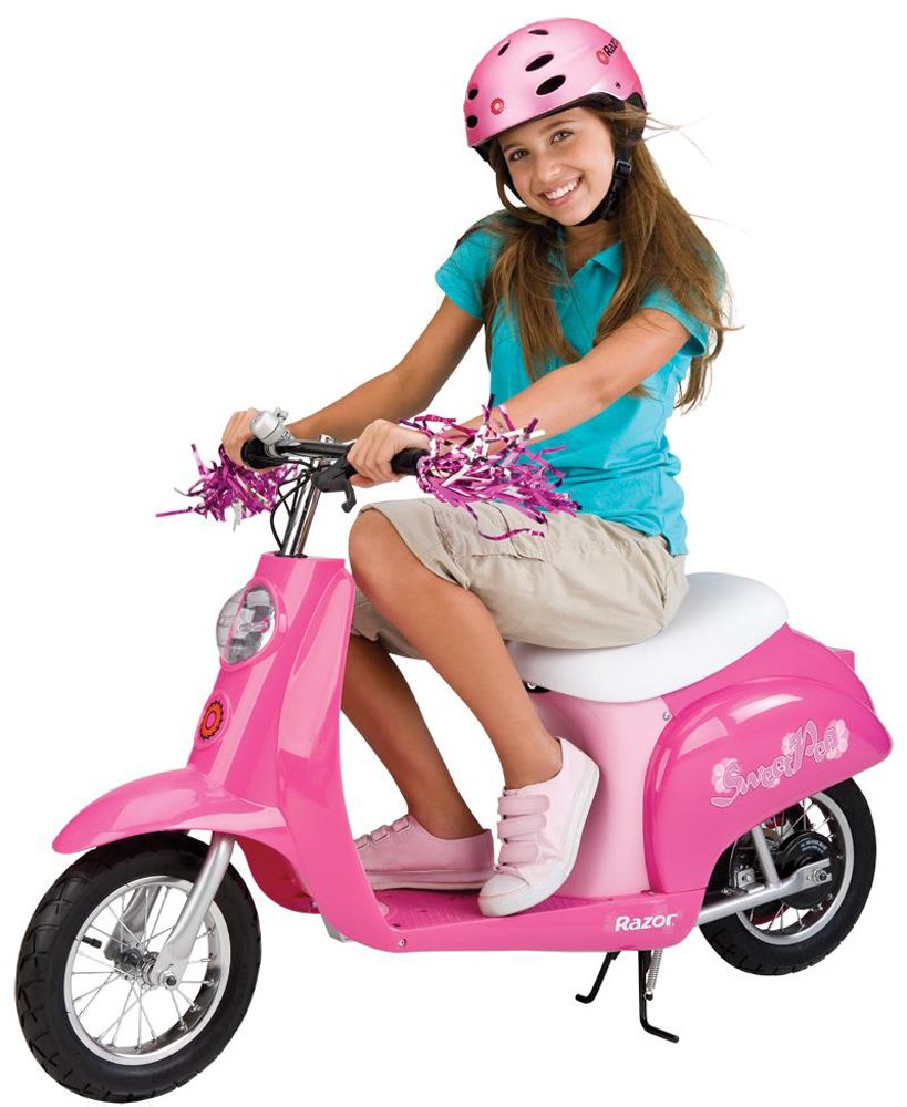 Miniature 24V Electric Kids Ride On Retro Scooter