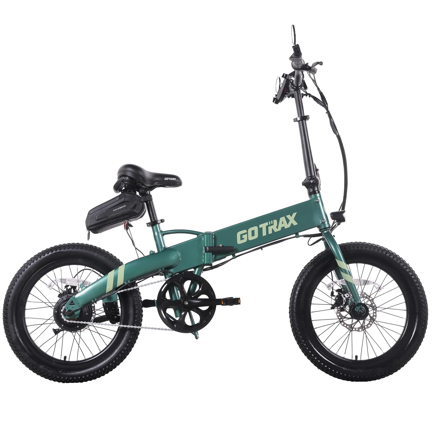 GOTRAX F1V2 20in Folding Electric Bike, 48V 10.4Ah, Black