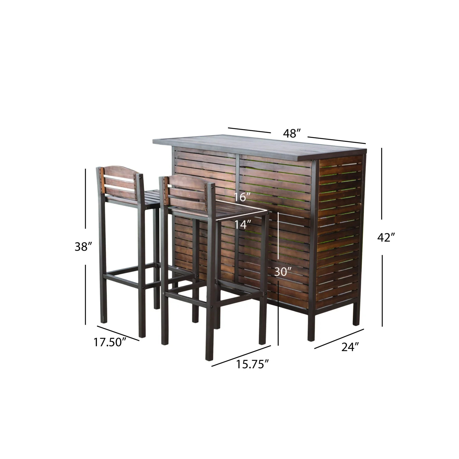 Libnah 3 Piece Bar Set