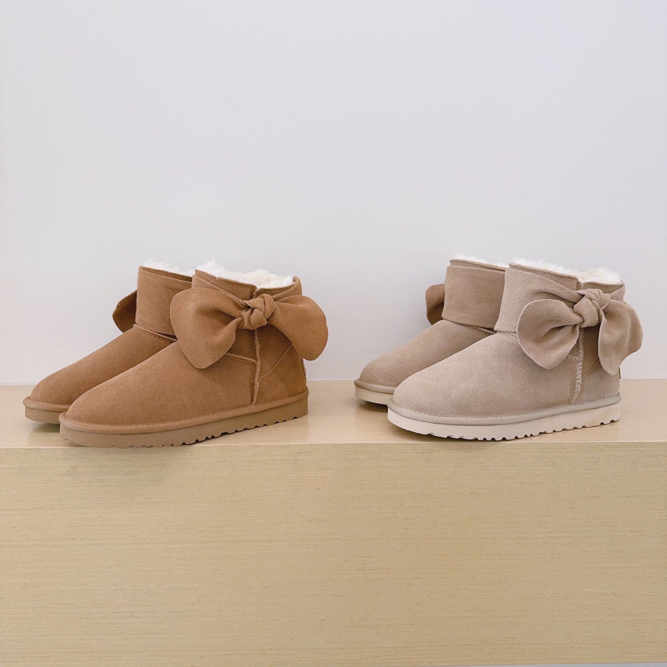 UGG Kids Large Bow Ankle Boots