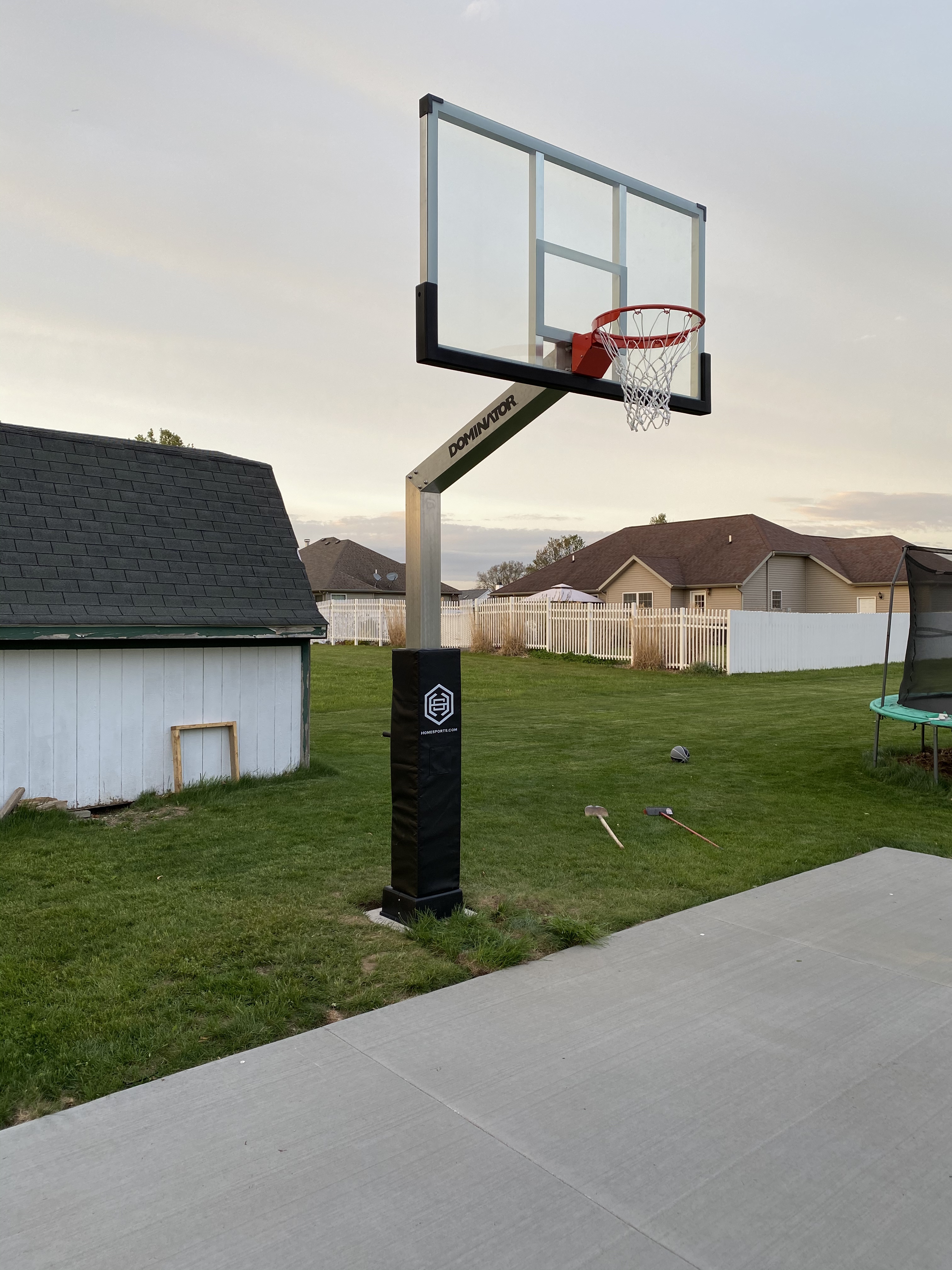 Dominator Inground Basketball Hoop - Adjustable Basketball Goal
