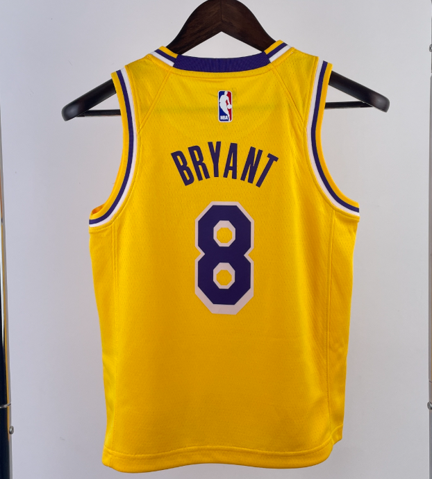 Teenager Kobe Bryant Los Angeles Lakers Swingman Jersey Yellow