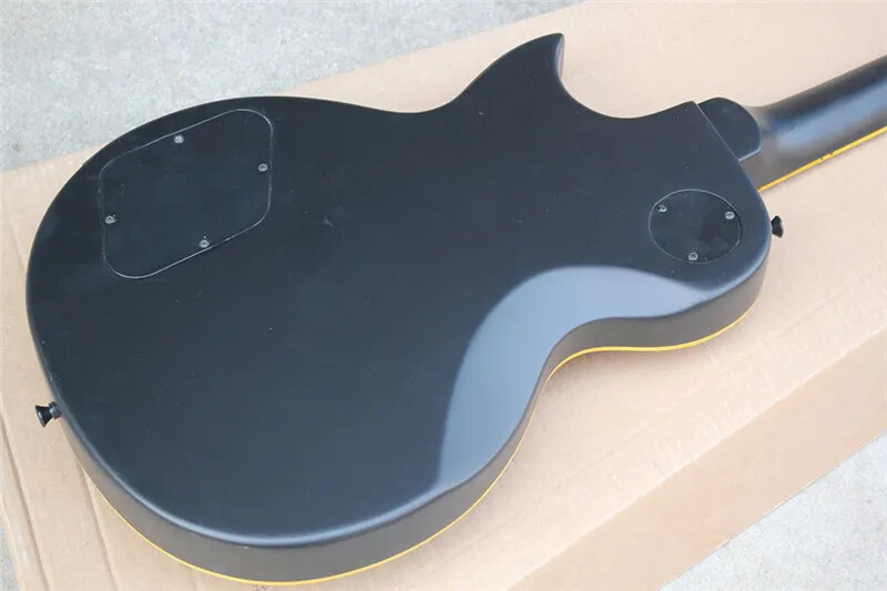 CROSS SW Old Electric Guitar Yellow Striped Cross,Black Body and Black Hardwares