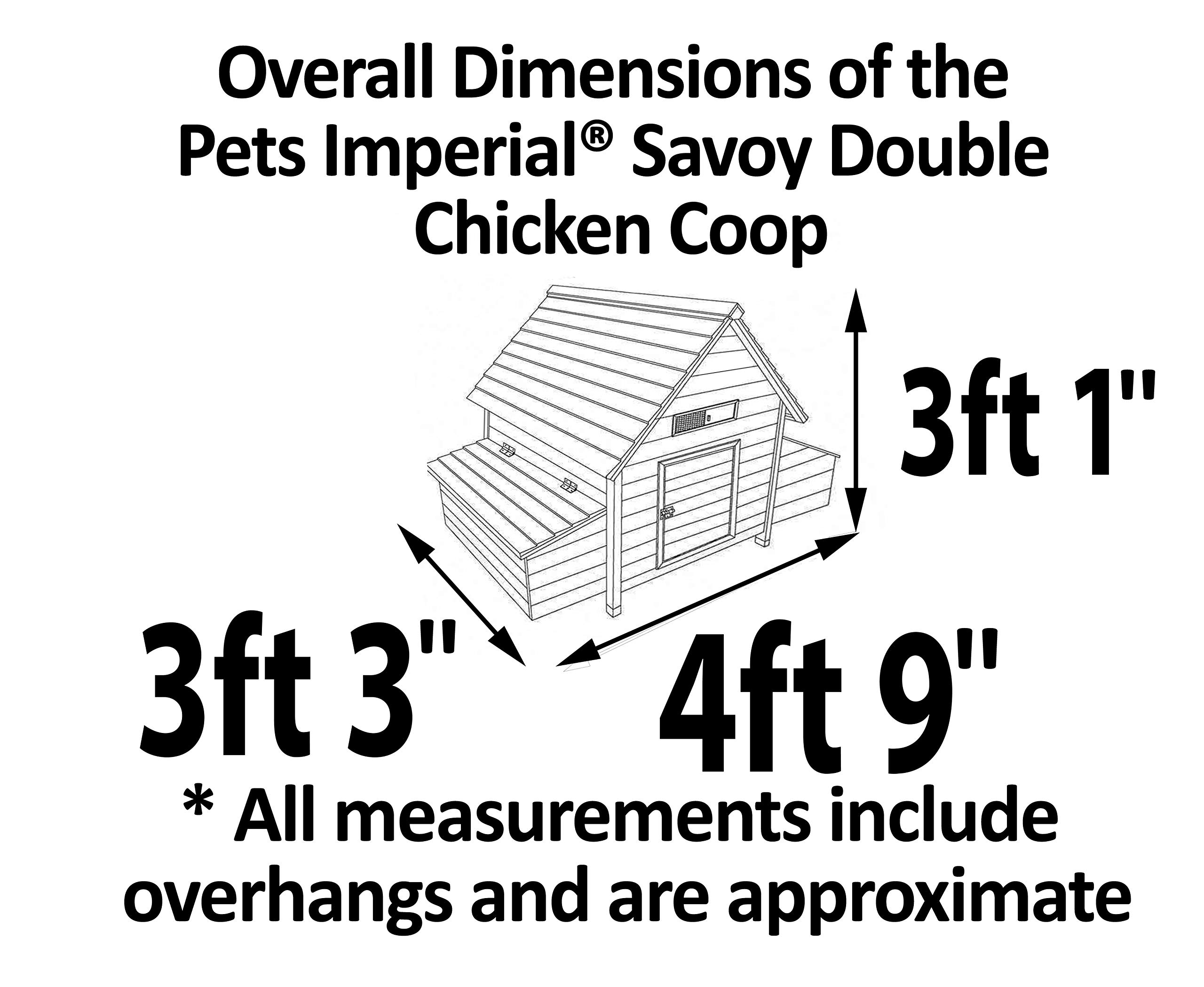 Double Savoy Large Chicken Coop with 2 Nest Boxes Suitable Up