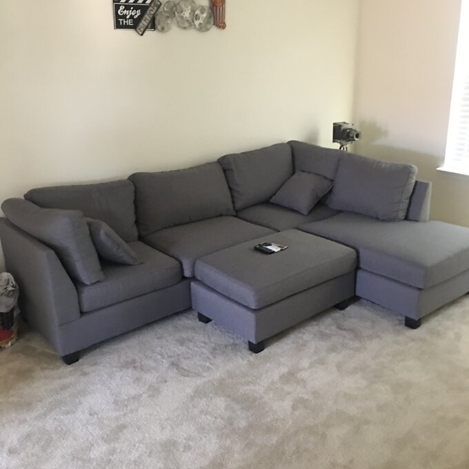 Hemphill 3 - Piece Upholstered Chaise Sectional