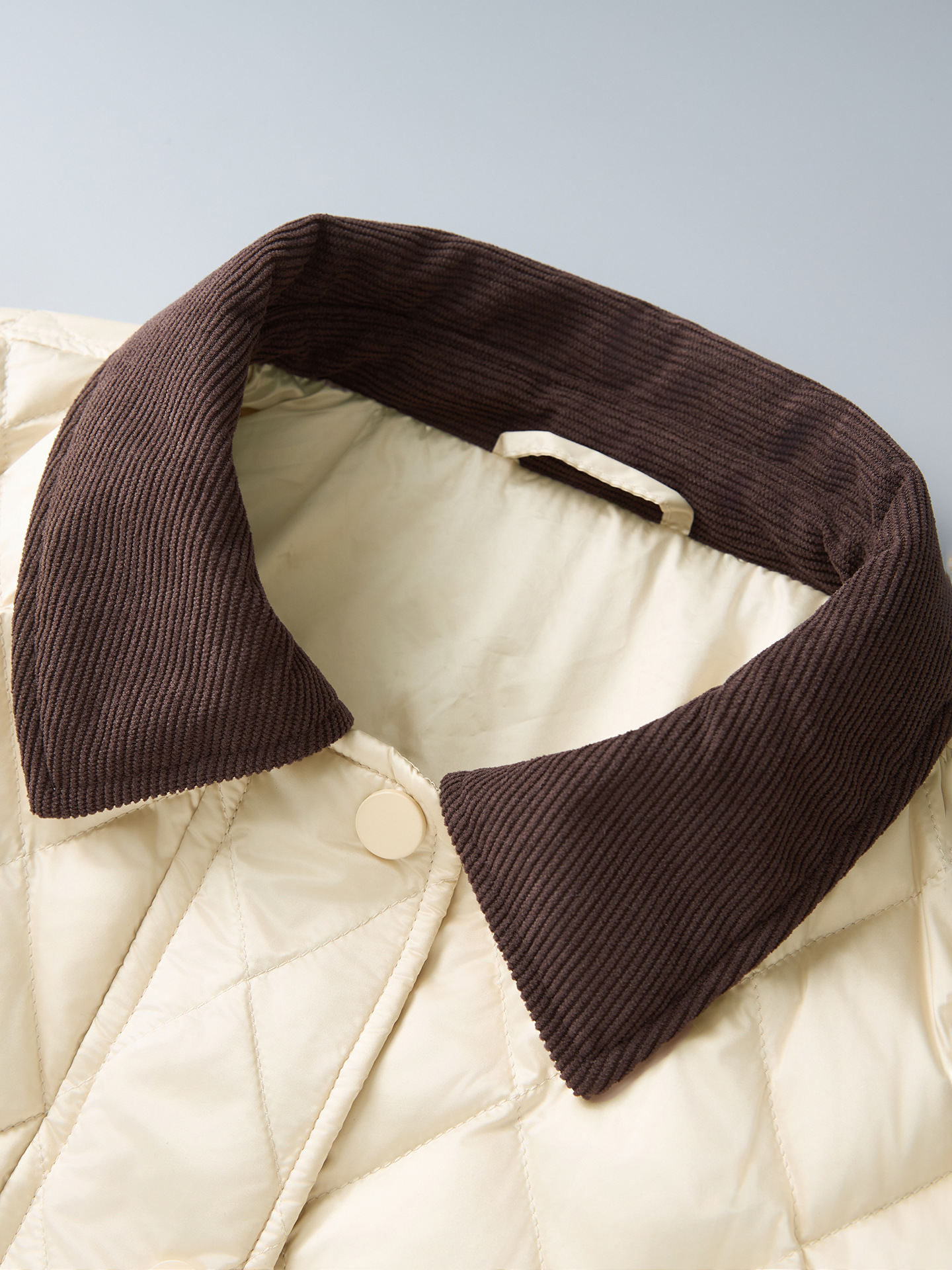 Warm Cotton Jaet Single Button Simple Design Autumn Winter New Women's Outerwear