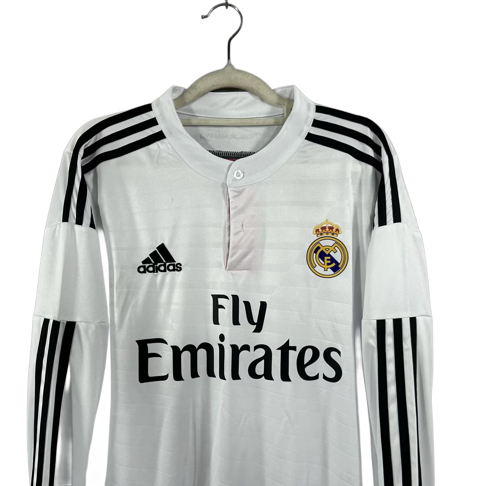 Retro Real Madrid 14/15 Home Jersey Long Sleeves S-XXL