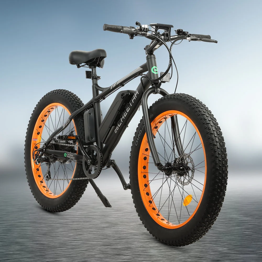 ECOTRIC 26in Fat Tire Electric Bike, 500W, 36V, 7-Speed