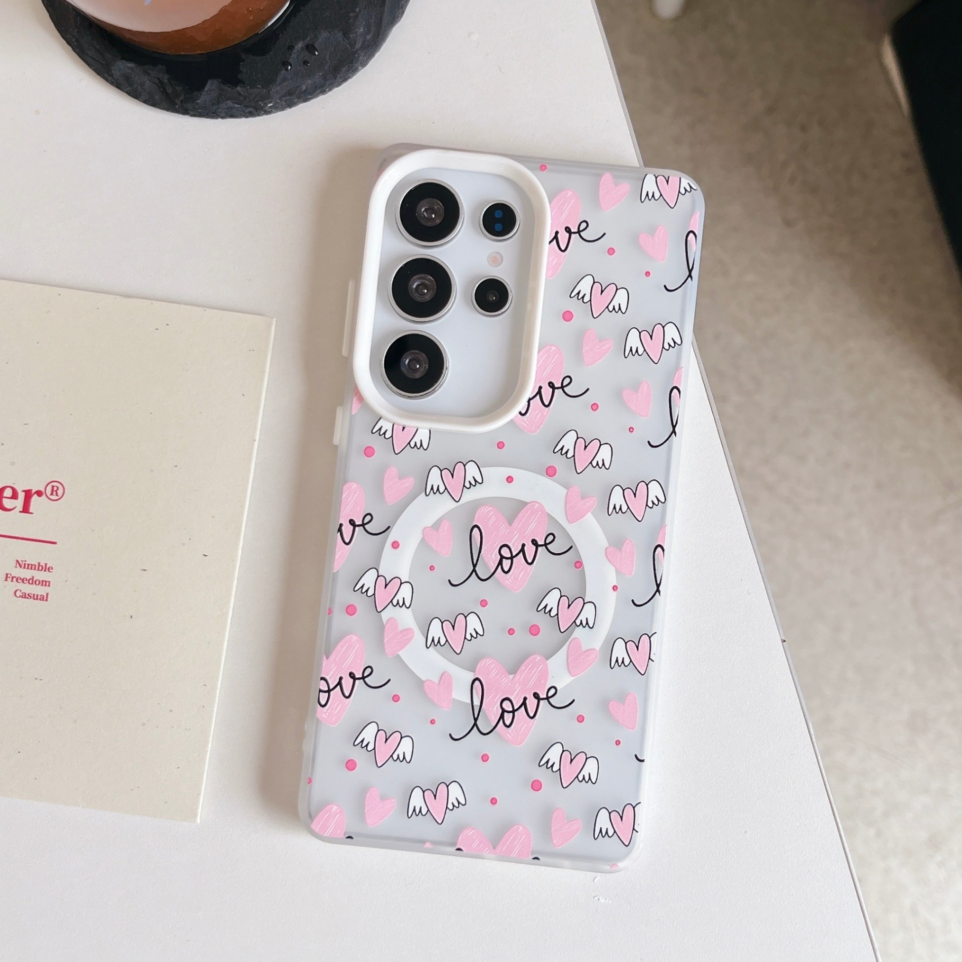 Galaxy A25 Protective Case Magnetic - back view