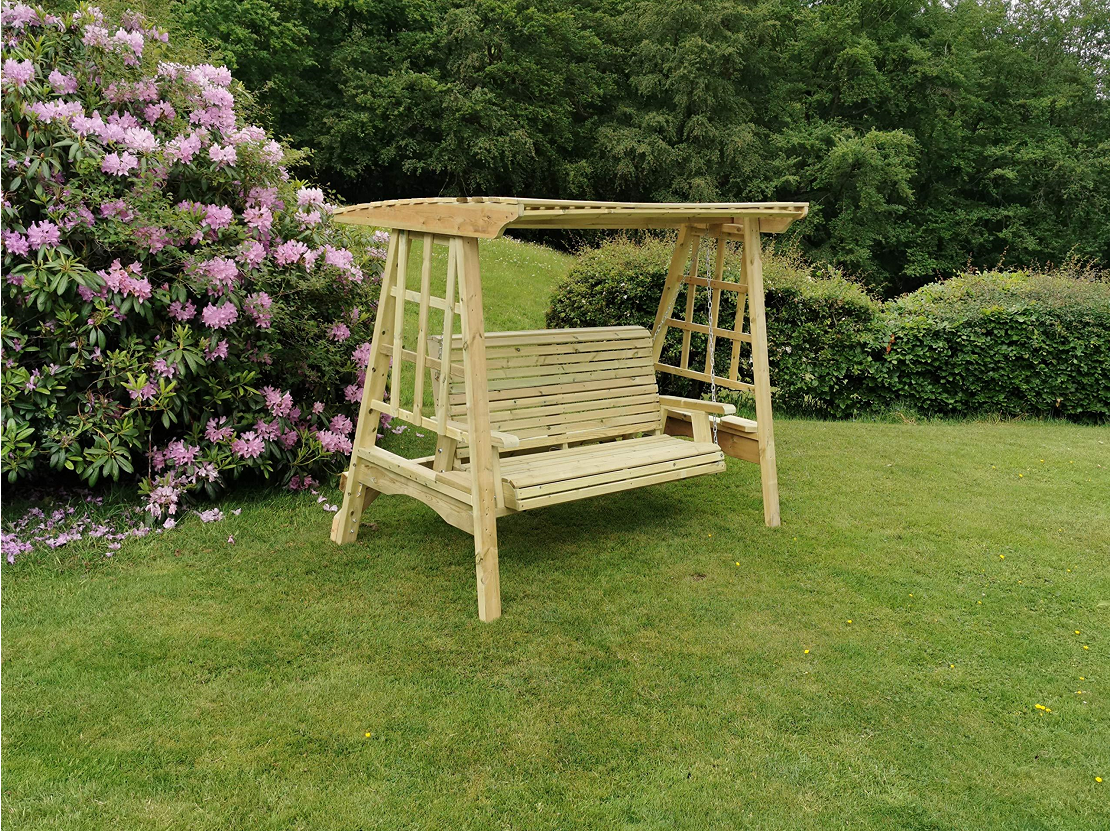 Antoinette Wooden Three Garden Swing - 2.3 m (7 ft 6 in)