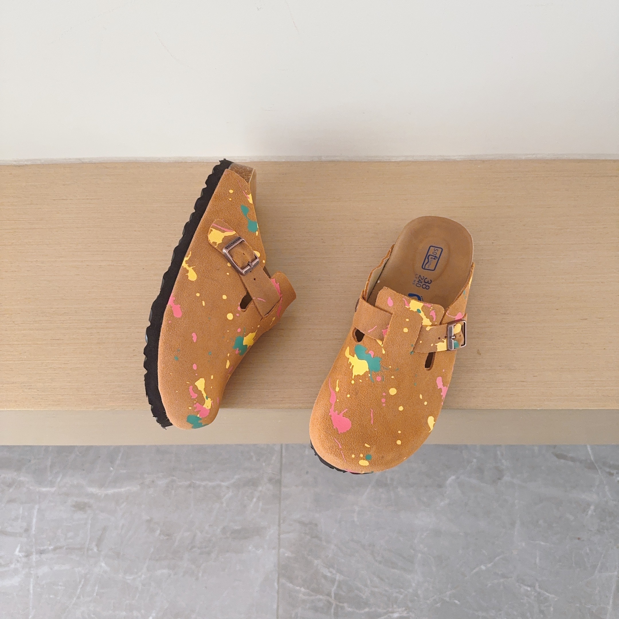 Splatter Graffiti Birken-Style Clogs